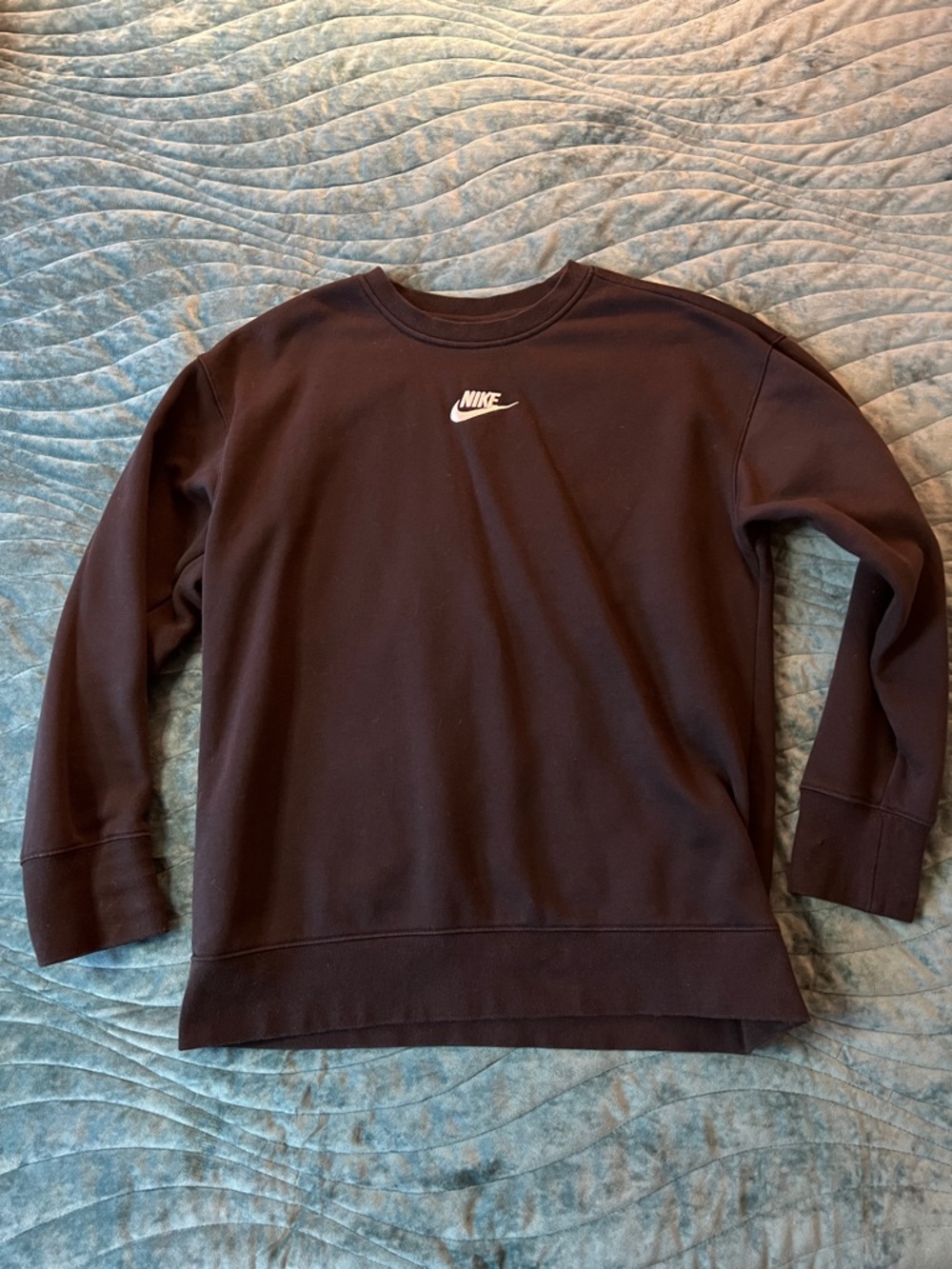 Nike Black Pullover Crewneck Sweatshirt Sportswear Club Fleece XL